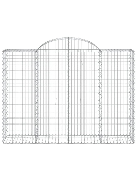 Kaarekujulised gabioonkorvid 7 tk, 200x50x140/160 cm, raud