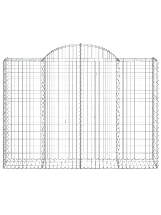 Kaarekujulised gabioonkorvid 11 tk, 200x50x140/160 cm, raud