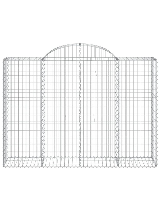 Kaarekujulised gabioonkorvid 18 tk, 200x50x140/160 cm, raud