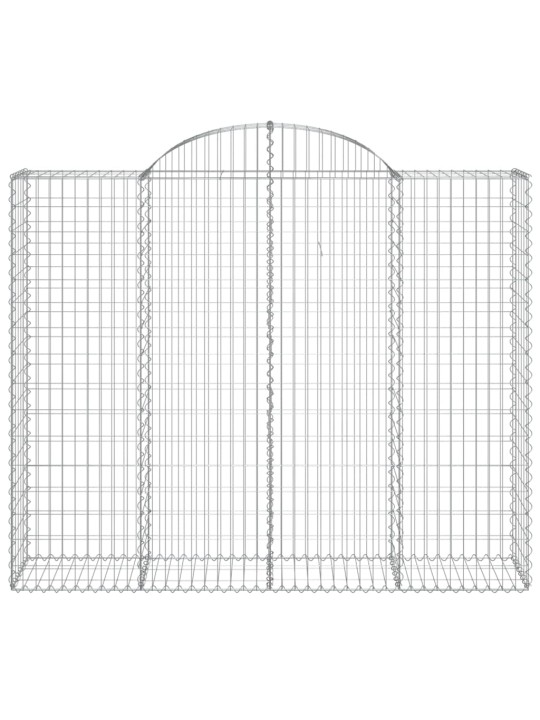 Kaarekujulised gabioonkorvid 2 tk, 200x50x160/180 cm, raud