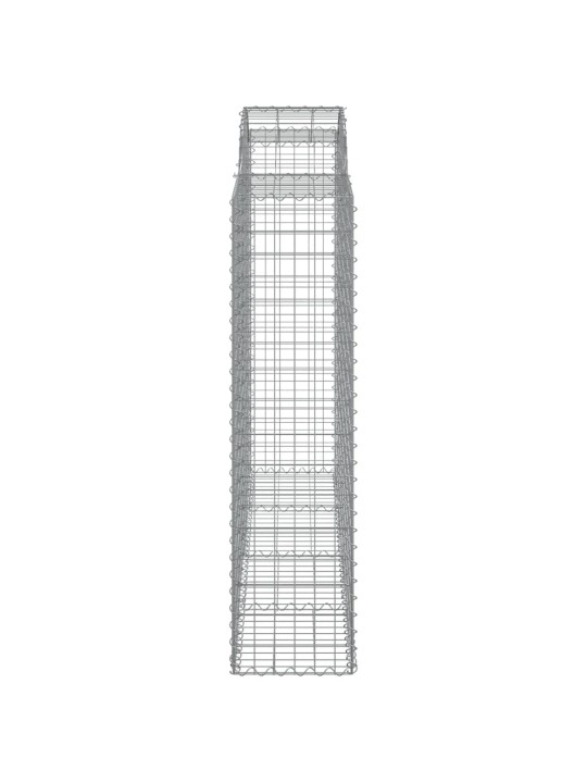 Kaarekujulised gabioonkorvid 6 tk, 200x50x160/180 cm, raud