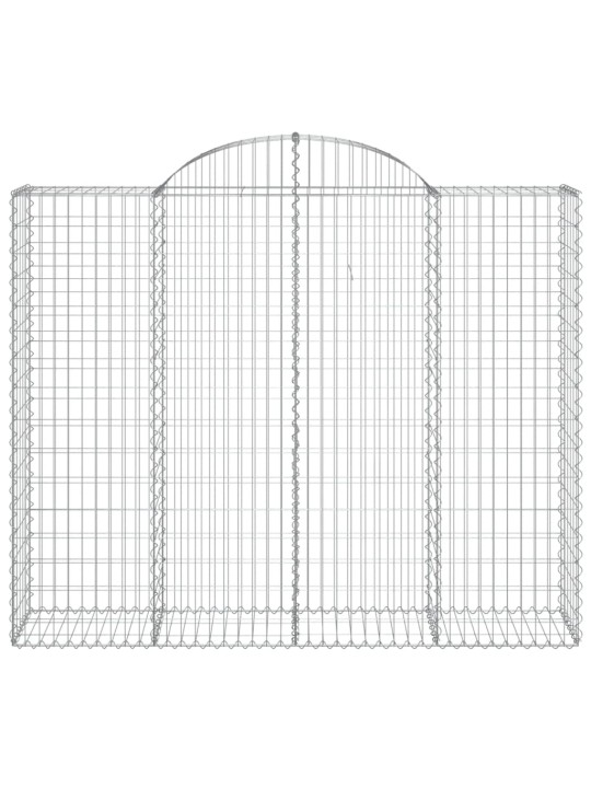 Kaarekujulised gabioonkorvid 8 tk, 200x50x160/180 cm, raud