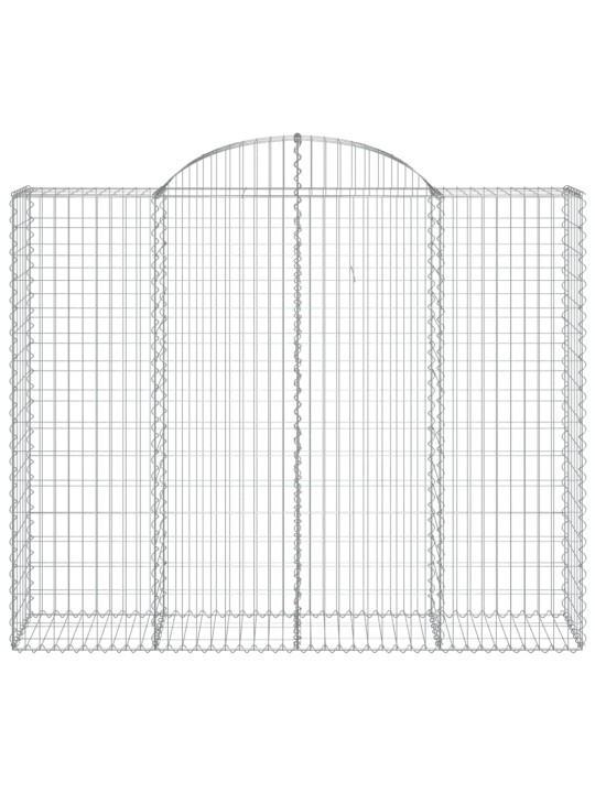 Kaarekujulised gabioonkorvid 14 tk, 200x50x160/180 cm, raud