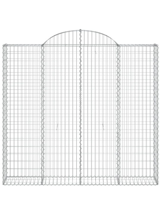 Kaarekujulised gabioonkorvid 10 tk, 200x50x180/200 cm, raud