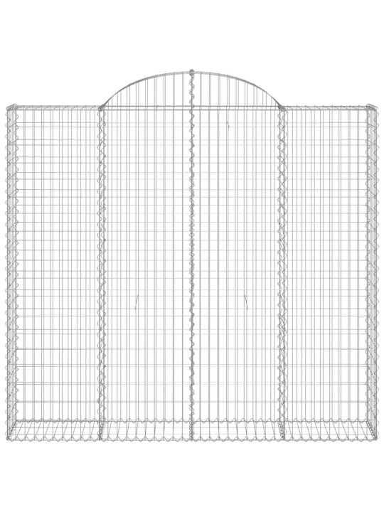 Kaarekujulised gabioonkorvid 12 tk, 200x50x180/200 cm, raud