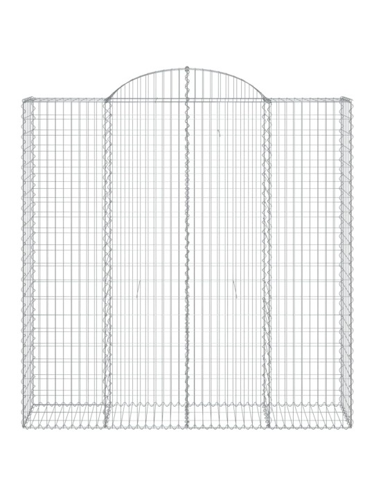 Kaarekujulised gabioonkorvid 2 tk, 200x50x200/220 cm, raud