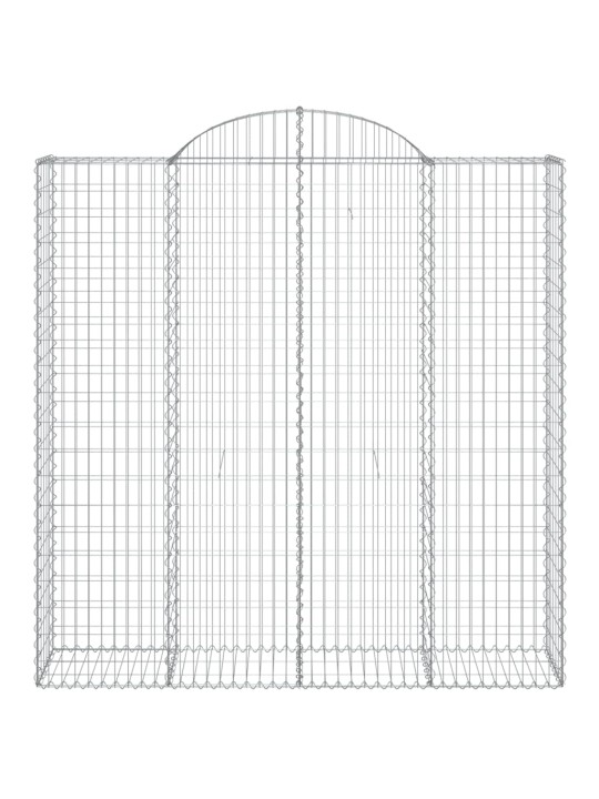 Kaarekujulised gabioonkorvid 8 tk, 200x50x200/220 cm, raud