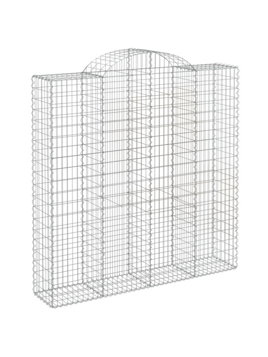 KAAREKUJULISED GABIOONKORVID 10 TK, 200X50X200/220 CM, RAUD