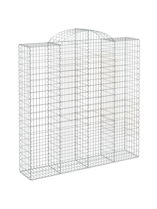 Kaarekujulised gabioonkorvid 14 tk, 200x50x200/220 cm, raud