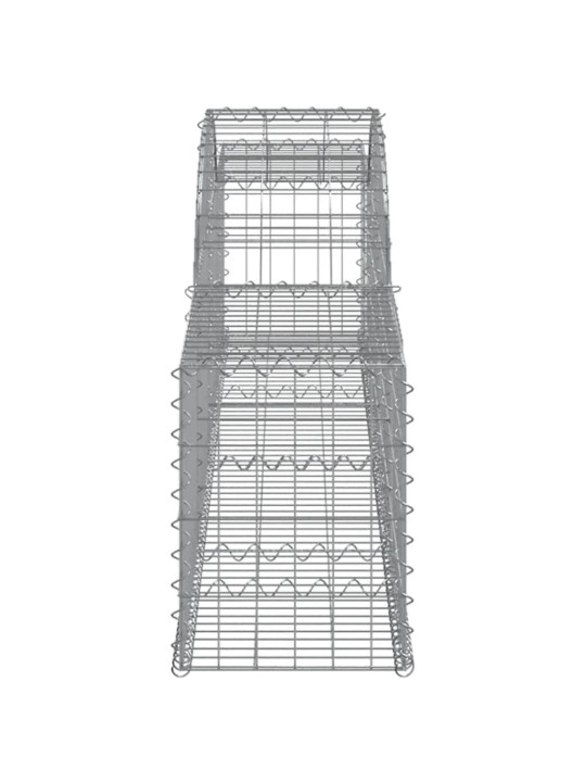 Kaarekujulised gabioonkorvid 2 tk, 300x30x40/60 cm, raud