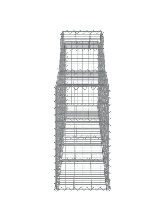 KAAREKUJULISED GABIOONKORVID 30 TK, 300 X 30 X 60/80 CM, RAUD