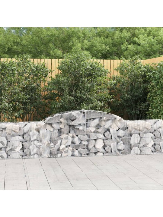 KAAREKUJULISED GABIOONKORVID 30 TK, 300 X 30 X 60/80 CM, RAUD