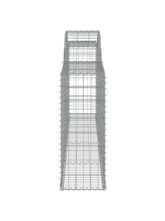 Kaarekujulised gabioonkorvid 2 tk, 300x30x80/100 cm, raud