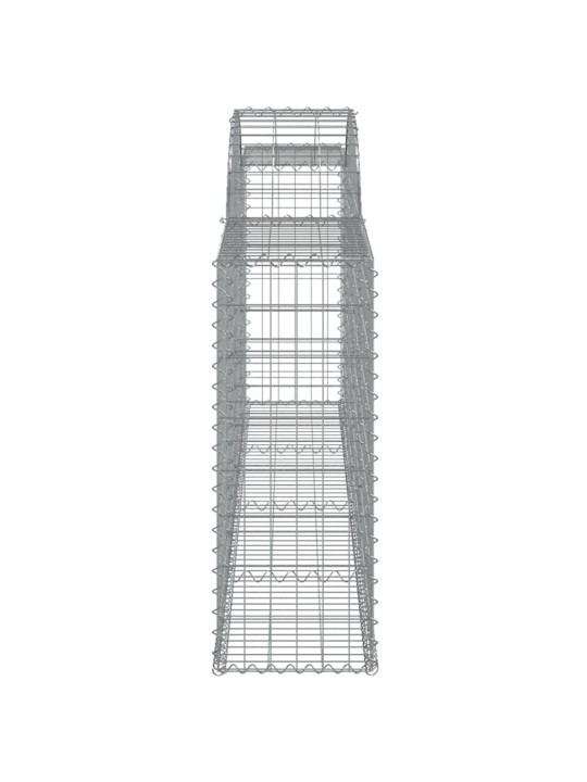 Kaarekujulised gabioonkorvid 4 tk, 300x30x80/100 cm, raud