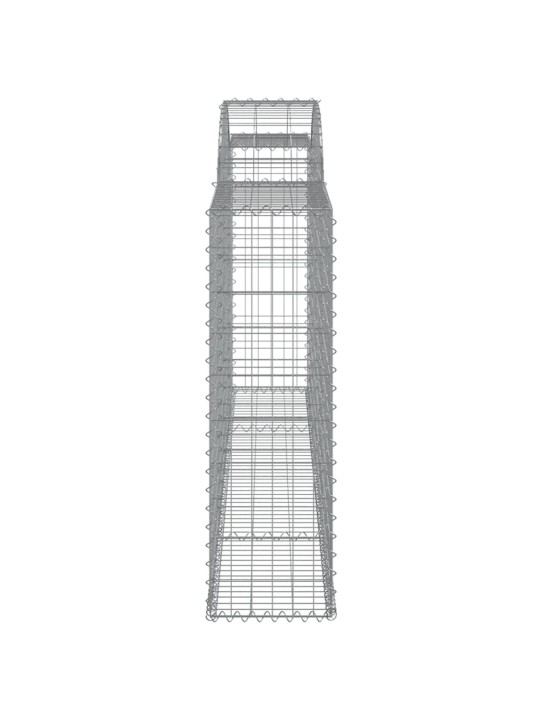 Kaarekujulised gabioonkorvid 5 tk, 300x30x100/120 cm, raud