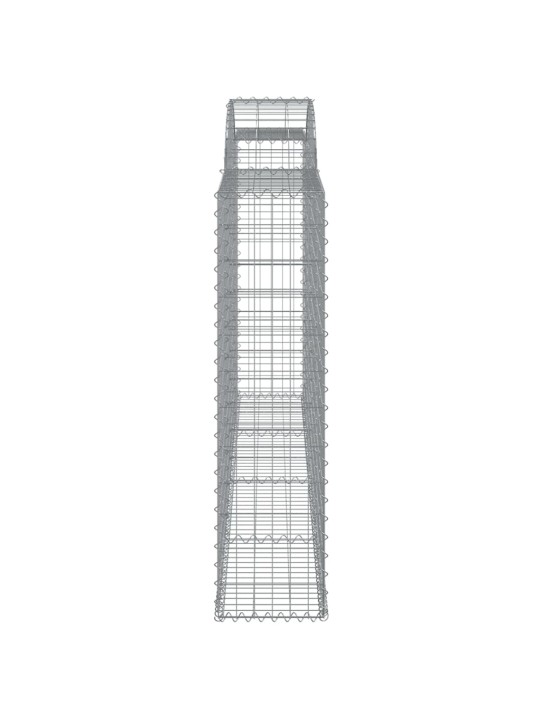 Kaarekujulised gabioonkorvid 2 tk, 300x30x120/140 cm, raud