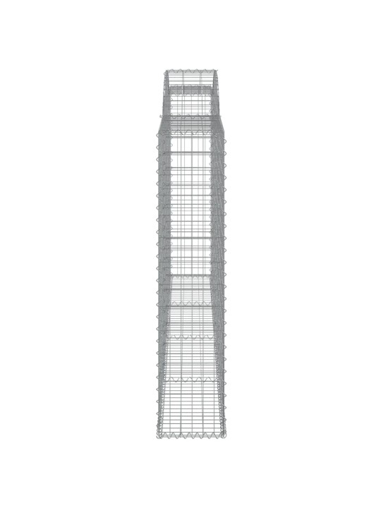 Kaarekujulised gabioonkorvid 2 tk, 300 x 30 x 140/160 cm, raud