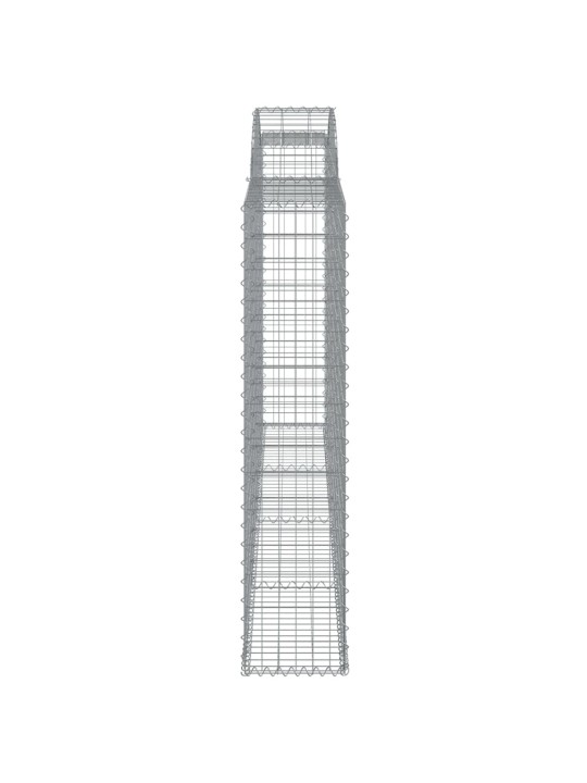 Kaarekujulised gabioonkorvid 3 tk, 300x30x140/160 cm, raud