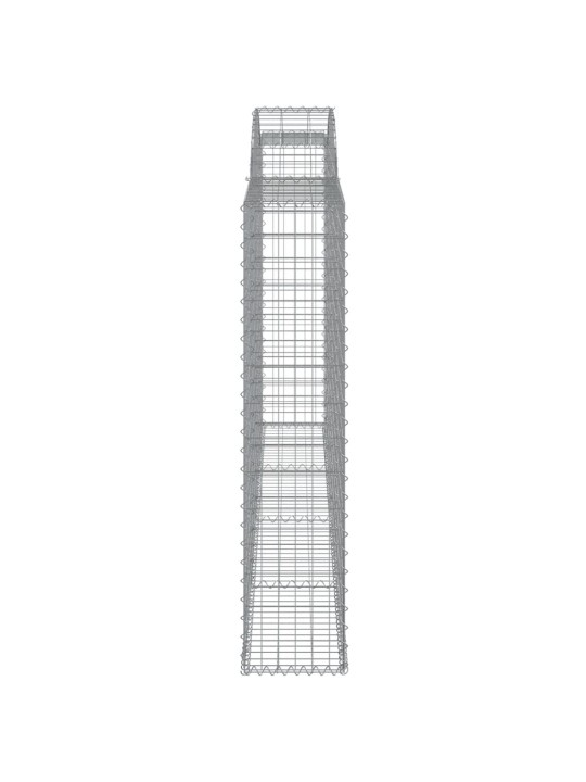 Kaarekujulised gabioonkorvid 4 tk, 300x30x140/160 cm, raud