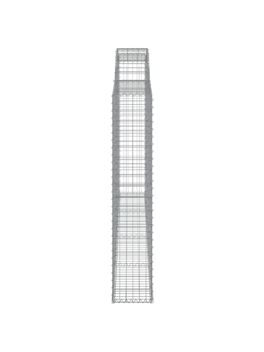 Kaarekujulised gabioonkorvid 2 tk, 300x30x160/180 cm, raud