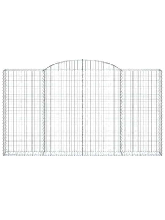 Kaarekujulised gabioonkorvid 8 tk, 300x30x160/180 cm, raud