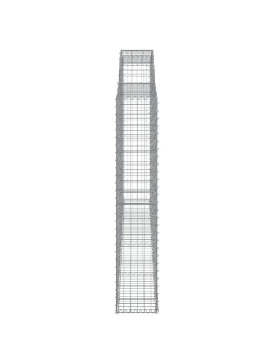 Kaarekujulised gabioonkorvid 8 tk, 300x30x160/180 cm, raud
