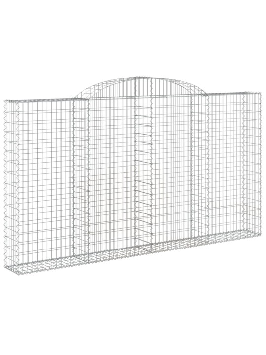 Kaarekujulised gabioonkorvid 9 tk, 300x30x160/180 cm, raud