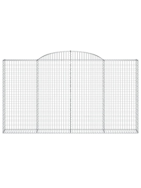 Kaarekujulised gabioonkorvid 9 tk, 300x30x160/180 cm, raud