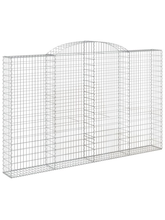 KAAREKUJULISED GABIOONKORVID 5 TK, 300X30X180/200 CM, RAUD