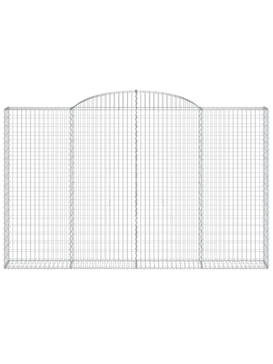 KAAREKUJULISED GABIOONKORVID 5 TK, 300X30X180/200 CM, RAUD