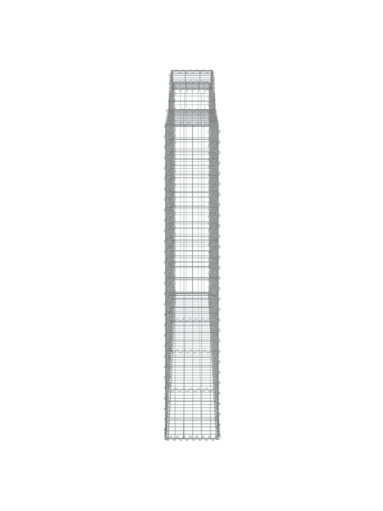 KAAREKUJULISED GABIOONKORVID 5 TK, 300X30X180/200 CM, RAUD