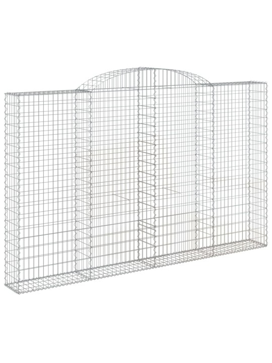 KAAREKUJULISED GABIOONKORVID 6 TK, 300X30X180/200 CM, RAUD