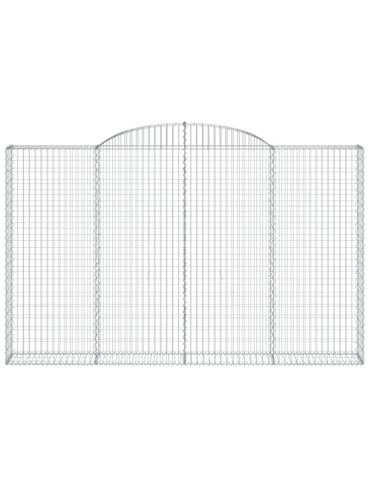 KAAREKUJULISED GABIOONKORVID 6 TK, 300X30X180/200 CM, RAUD
