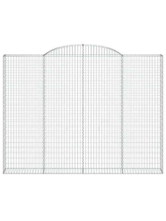 Kaarekujulised gabioonkorvid 5 tk, 300x30x220/240 cm, raud
