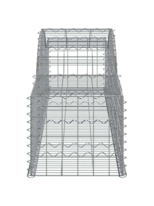 Kaarekujulised gabioonkorvid 2 tk, 300 x 50 x 40/60 cm, raud