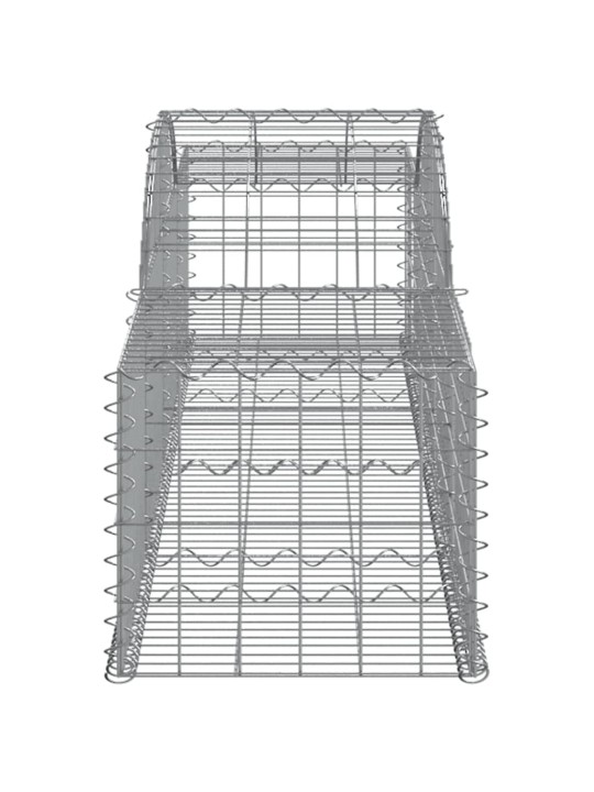 Kaarekujulised gabioonkorvid 10 tk, 300x50x40/60 cm, raud