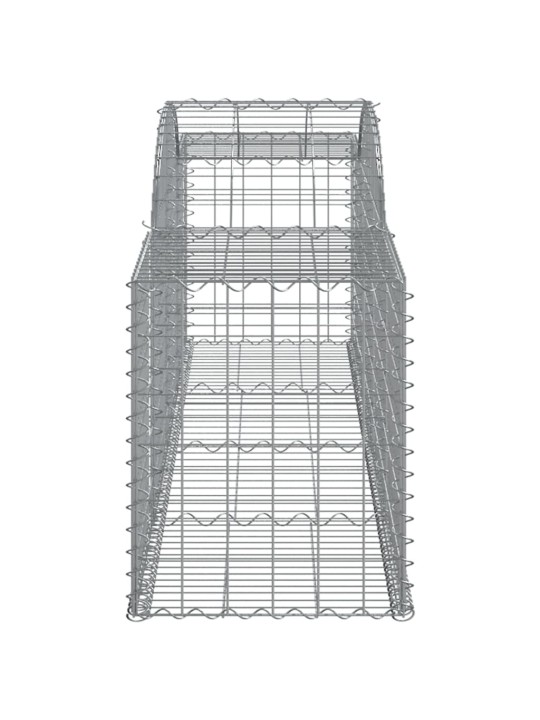 Kaarekujulised gabioonkorvid 4 tk, 300x50x60/80 cm, raud