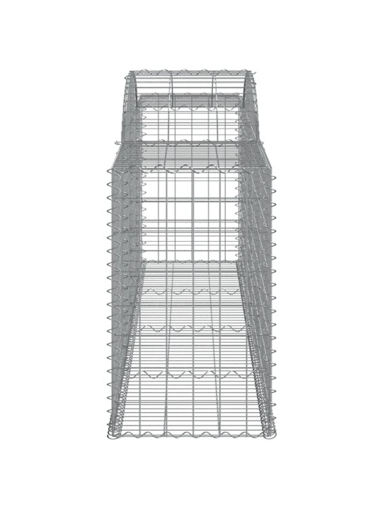 Kaarekujulised gabioonkorvid 2 tk, 300x50x80/100 cm, raud