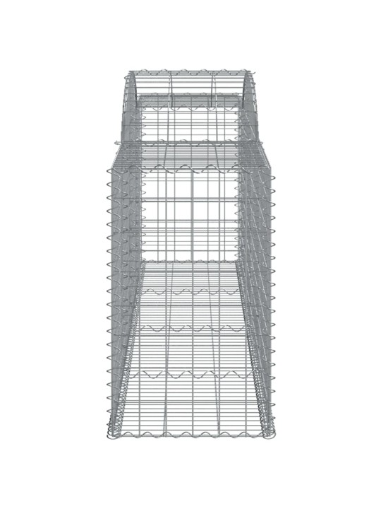 Kaarekujulised gabioonkorvid 9 tk, 300x50x80/100 cm, raud