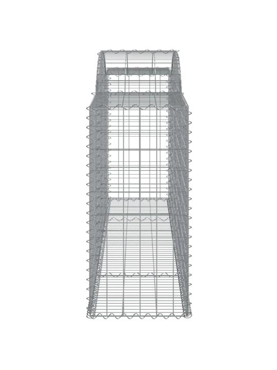 Kaarekujulised gabioonkorvid 4 tk, 300x50x100/120 cm, raud