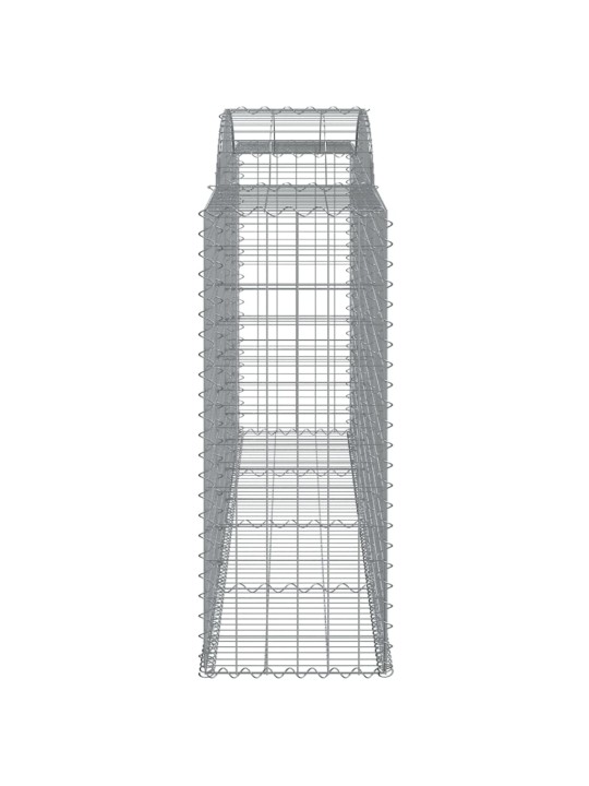 Kaarekujulised gabioonkorvid 6 tk, 300x50x120/140 cm, raud