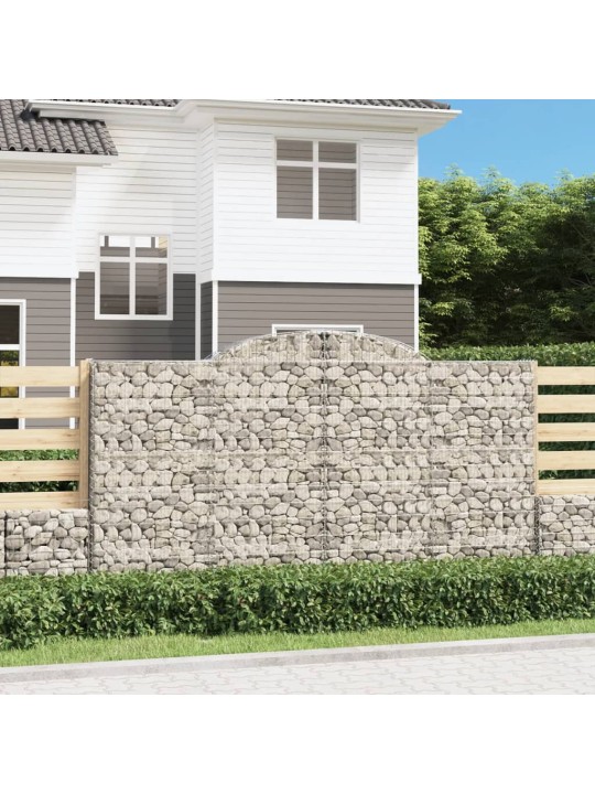 KAAREKUJULISED GABIOONKORVID 17 TK, 300X50X160/180 CM, RAUD