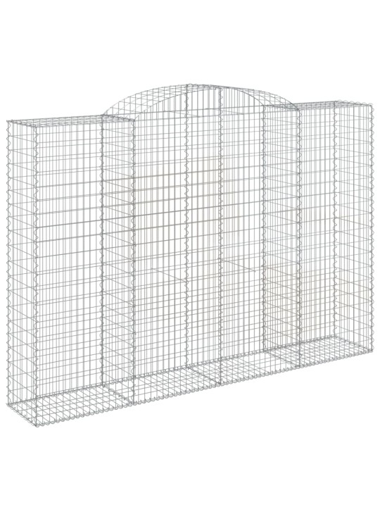 KAAREKUJULISED GABIOONKORVID 7 TK, 300X50X200/220 CM, RAUD