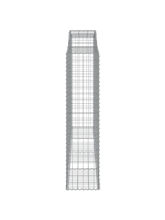 KAAREKUJULISED GABIOONKORVID 7 TK, 300X50X200/220 CM, RAUD
