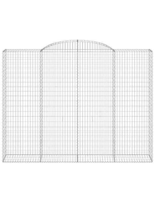 KAAREKUJULISED GABIOONKORVID 9 TK, 300X50X220/240 CM, RAUD