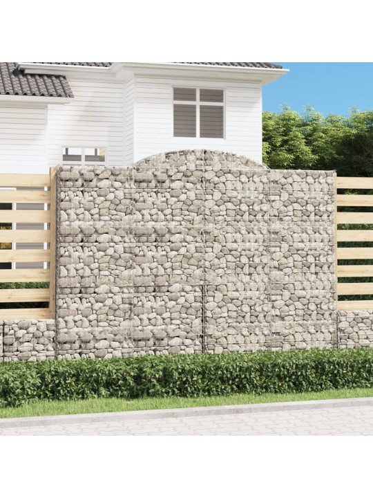 Kaarekujulised gabioonkorvid 11 tk, 300x50x220/240 cm, raud