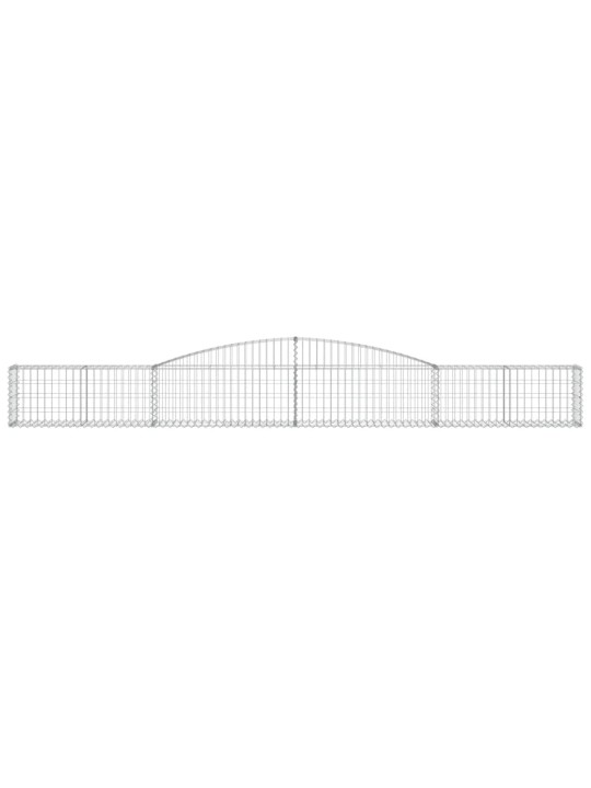 Kaarekujulised gabioonkorvid 2 tk, 400x30x40/60 cm, raud