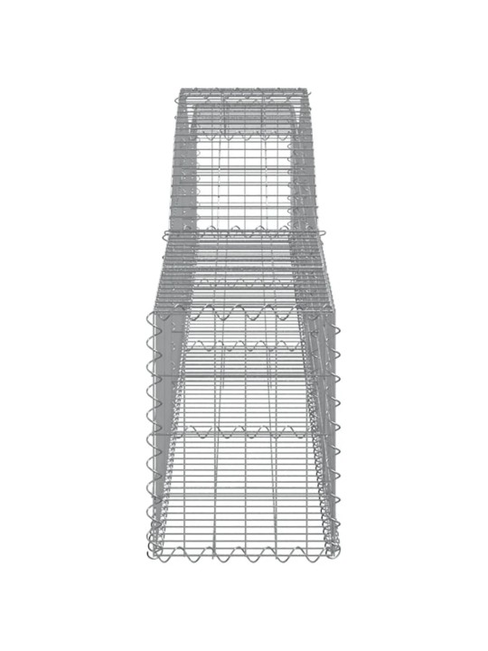 Kaarekujulised gabioonkorvid 2 tk, 400x30x40/60 cm, raud