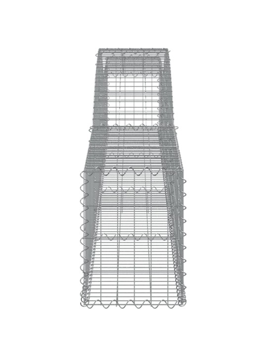 Kaarekujulised gabioonkorvid 3 tk, 400x30x40/60 cm, raud