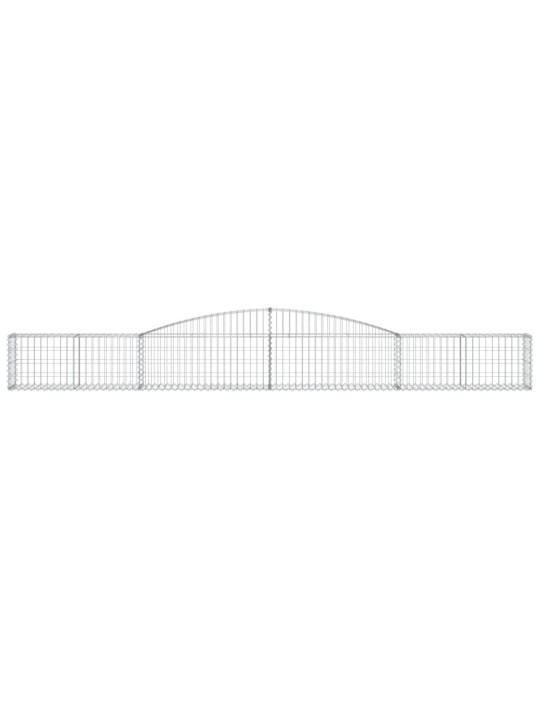 Kaarekujulised gabioonkorvid 6 tk, 400x30x40/60 cm, raud